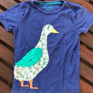 girls Mini Boden appliqué t-shirt
